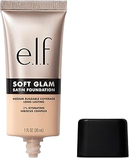 e.l.f. Soft Glam Foundation, Medium Coverage, Long-Lasting & Buildable Foundation For A Smooth, Satin Finish, Vegan & Cruelty-Free, 20 Light Cool