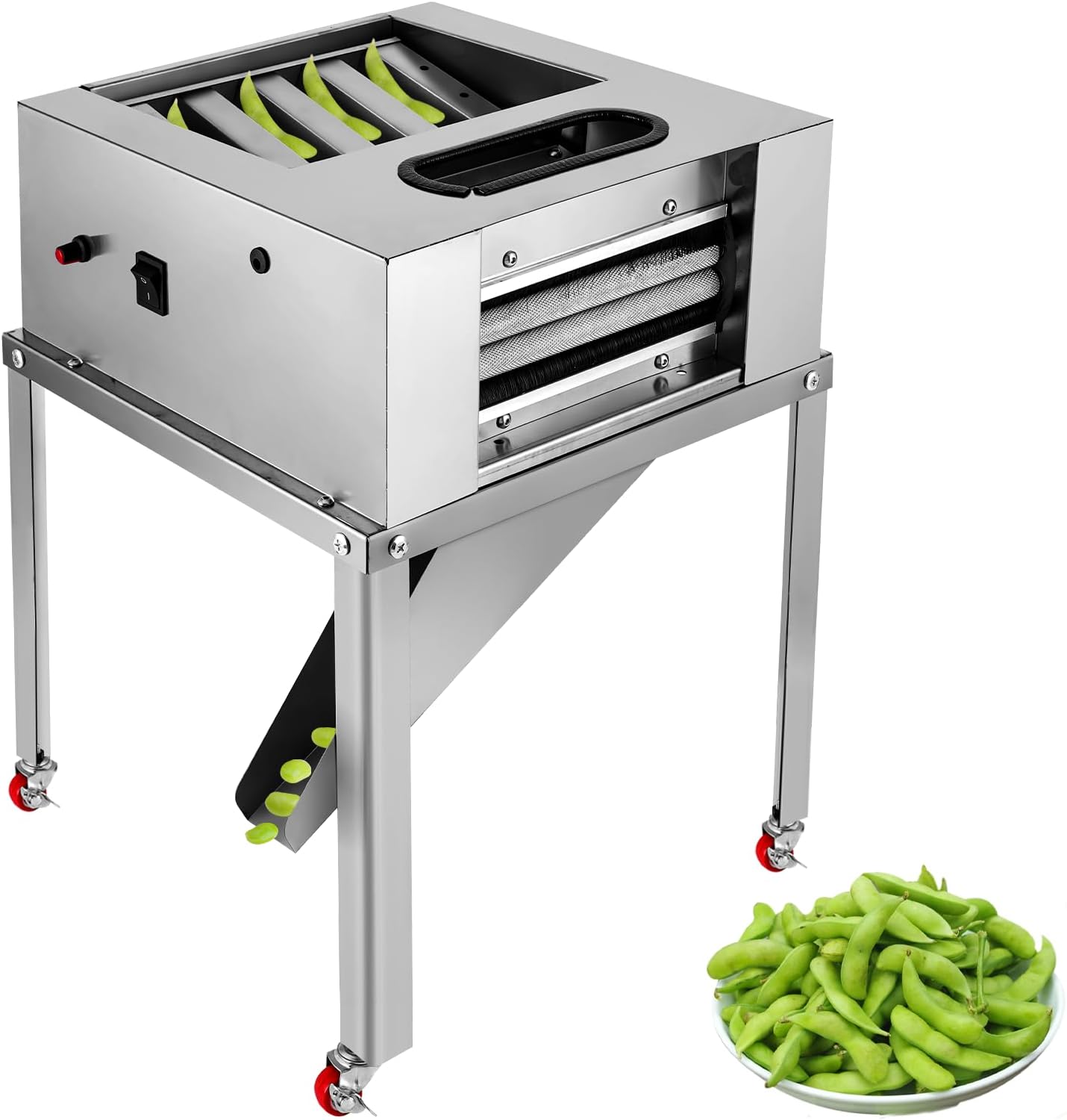 Automatic Electric Pea Sheller Bean Sheller Machine Pea Bean Peeler 110 Voltage