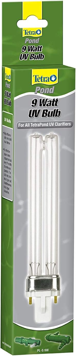 TetraPond Replacement Bulb For GreenFree UV Clarifier, For Clean And Clear Ponds, 9-Watt, 1 Count (Pack of 1)