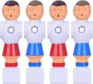 4Pcs Rod Foosball Soccer Table Football Men Player Replacement Parts(Red+Blue)