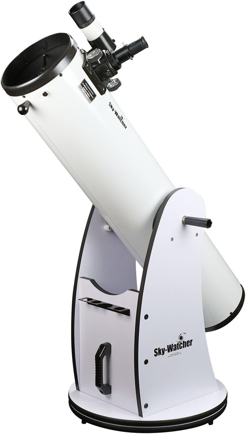 Sky-Watcher Classic 200 Dobsonian 8-inch Telescope – Solid-Tube – Simple, Traditional Design – Easy to Use, Perfect for Beginners, White (S11610)