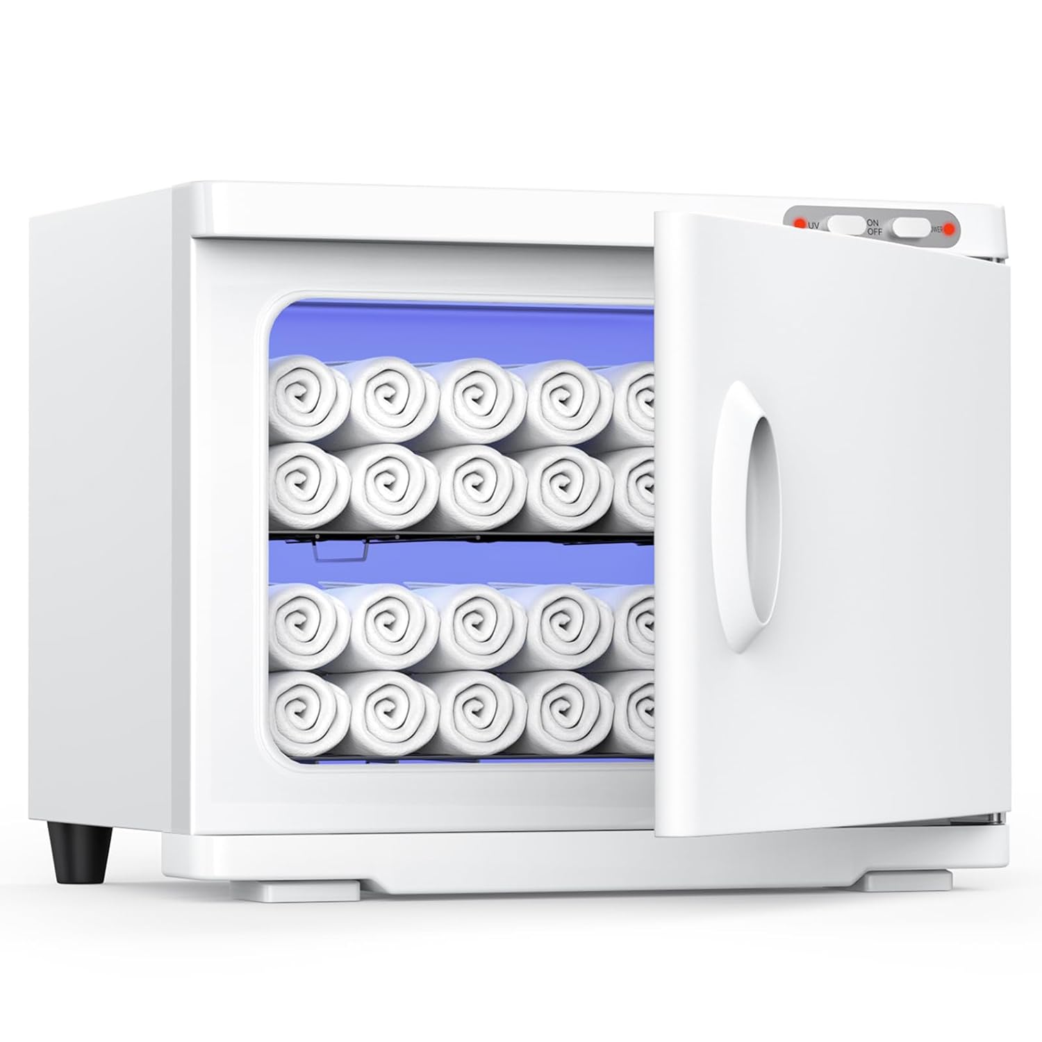 23L Towel Warmer, Large Hot Towel Warmer for Spa, 2-in-1 Professional Cabinet for Facials Esthetician Beauty Salon and Barber(White)