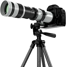 420-800mm Telephoto Lens for Canon - EF Lens for Canon DSLR, Manual Focus MF Zoom Lens for Canon EOS Rebel SL3 SL2 SL1 T8i T7i T7 T6 4000D 1500D 90D 80D 77D 70D 60D 7D 6D 5D 1D DSLR Cameras