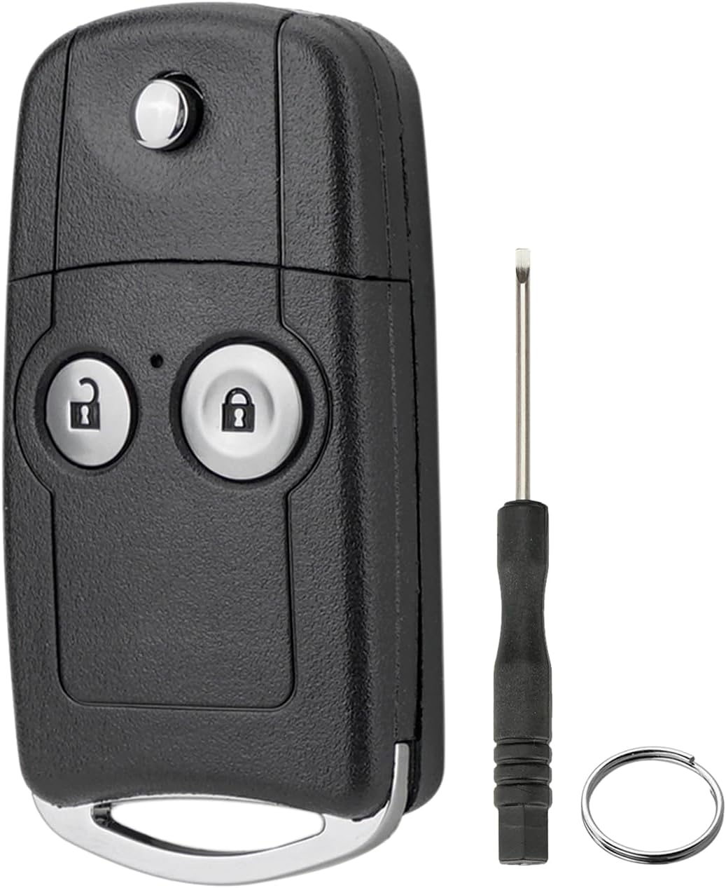 2 button Flip Car Key Fob Case Replacement For Honda CRV Civic Accord Jazz HRV ECT Key Cover Housing With Screwdriver key Ring