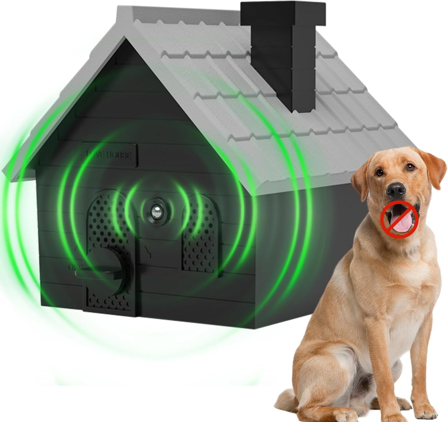Mimo Style Anti Barking Device for Dogs, Ultrasonic Dog Bark Deterrent Devices, Dog Barking Silencer up to 50 FT, Dog Barking Control Device, Bark Box Indoor Outdoor for Dogs Training & Behavior Aids