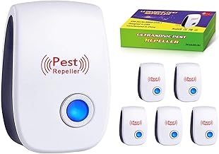 Mouse Rodent Rat Spider Roach Repellent Indoor Ultrasonic Pest Insect Bug Repeller, Pest Control Device for Home Basement Attic Garage (6 Pack)