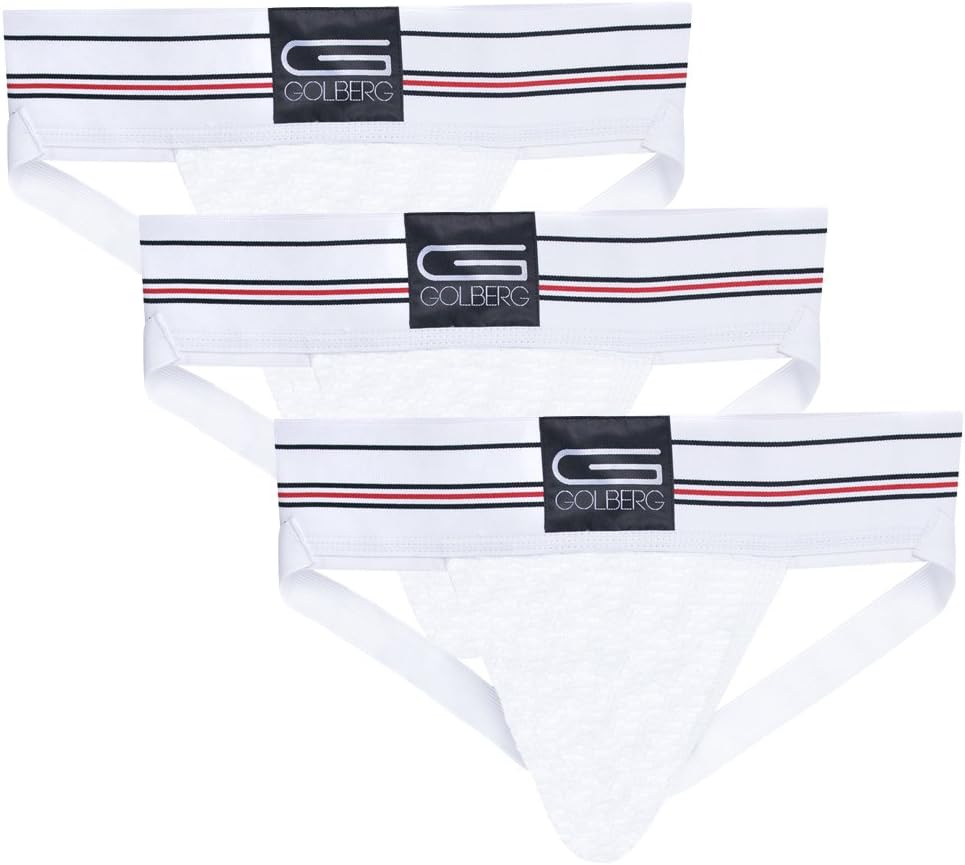 GOLBERG Athletic Supporter - Naturally Contoured Waistband - 3 Packs of Multiple Colors