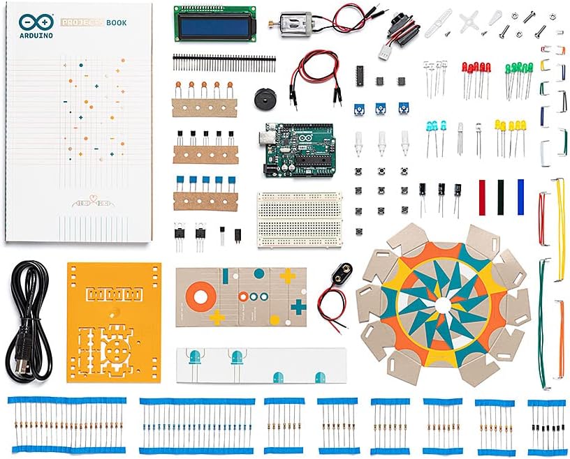 Official Arduino Starter Kit [K000007] – Beginner-Friendly Electronics Set with Board, Components & English Project Book