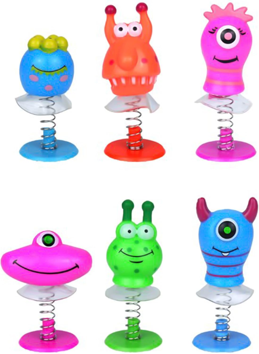 D.A.Y. Republic 6x Monster Jump Ups, Bright Illuminous Collectable Fun-Sized Pop-Up Toys, Great for Party Bags, Favours and as Desk Toys