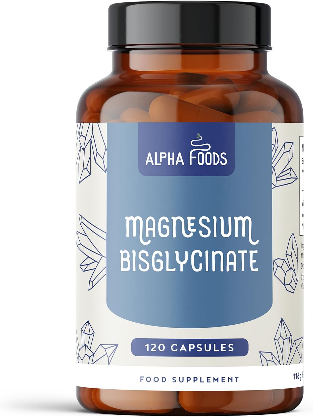 High Strength Magnesium Glycinate 1500mg | 120 Vegan Capsules | Chelated for Superior Absorption | Supports Muscle Function, Energy-Yielding Metabolism & Reduction of Tiredness and Fatigue