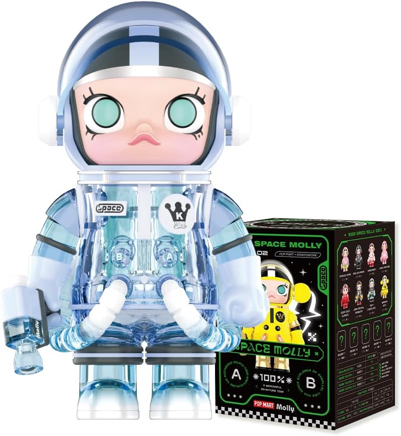POP MART Mega Space Molly 100% Series-1PC Pop Figures Random Figures Action Figures Collectible Figures and Collectors Art Toy Toy Figures Gift