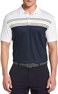 Callaway Men's Golf Polo Shirt | Performance Fabric | Moisture-Wicking Opti-Dri | Golf Shirt - Peacoat & Daiquiri Green, XX-Large