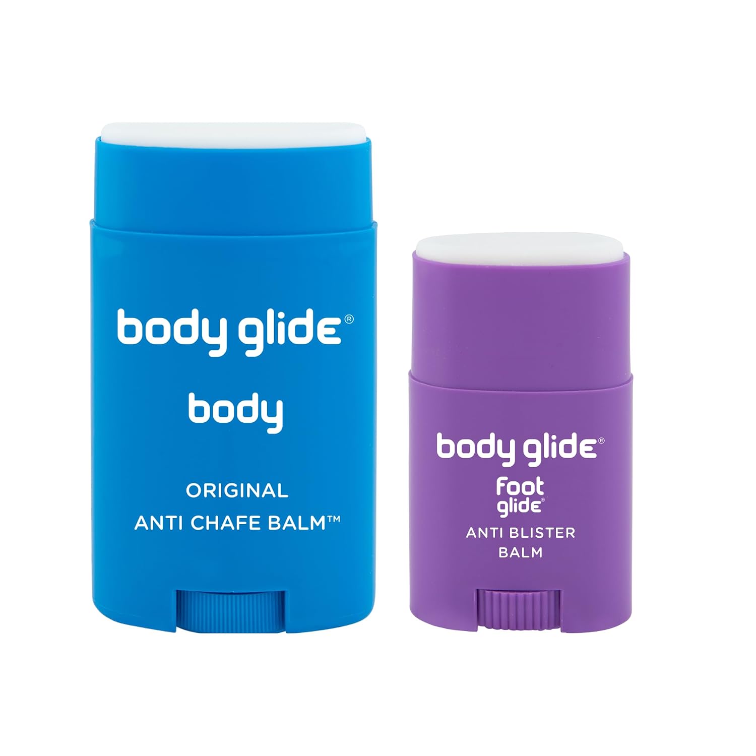 Body Glide Body & Foot Glide Gift Set | Complete Skin Protection for Sports, Play & Everyday | 1.5oz Body Anti Chafing Stick & 0.8oz Foot Glide Blister Prevention Stick