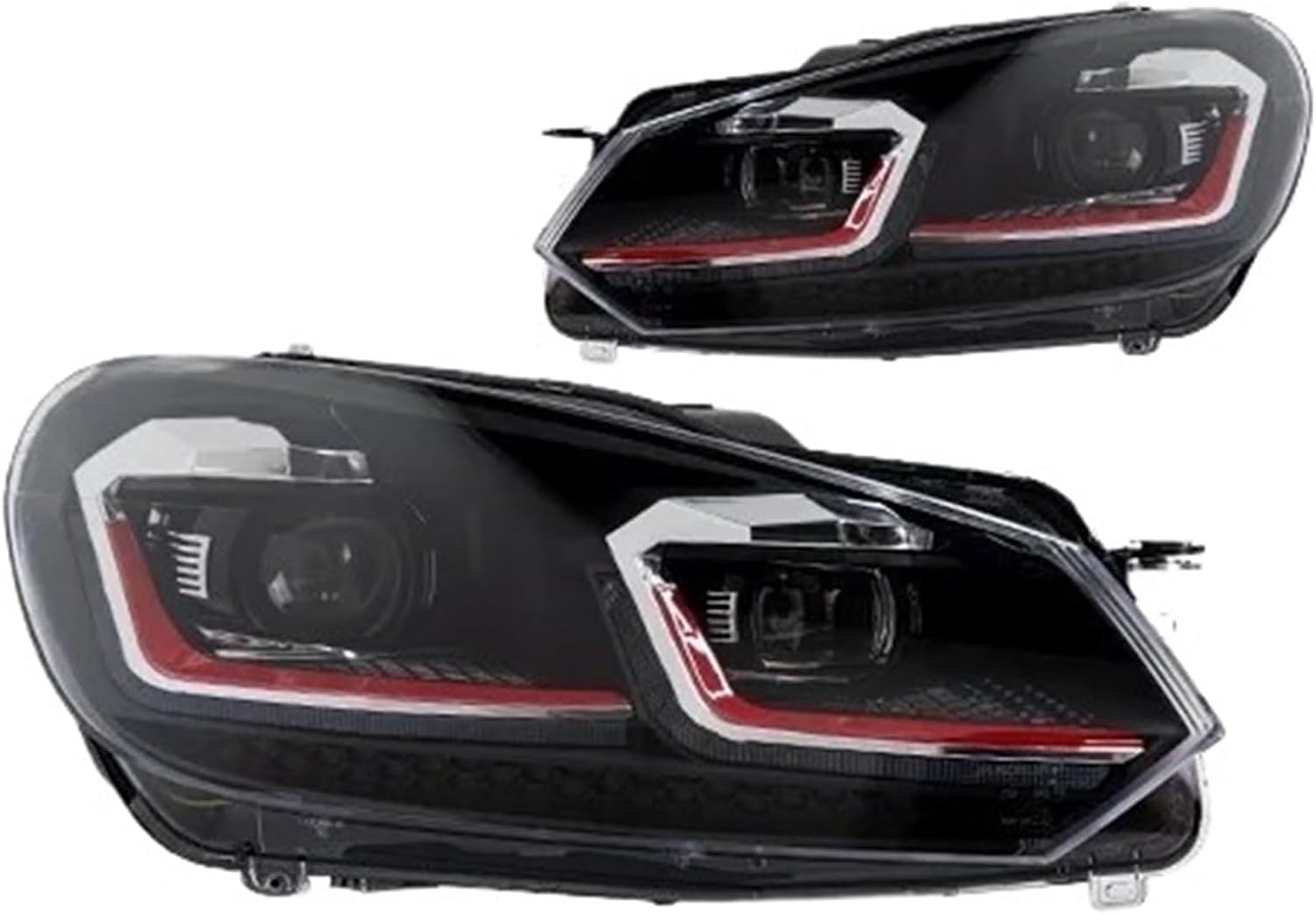 Car Front Lights For VW For Golf6 For Golf 6 MK6 Headlight 2009-2012 R20 For GTI Head Lamp For Drl Projector Lens Automotive Accessories Car Lights Headlight assembly