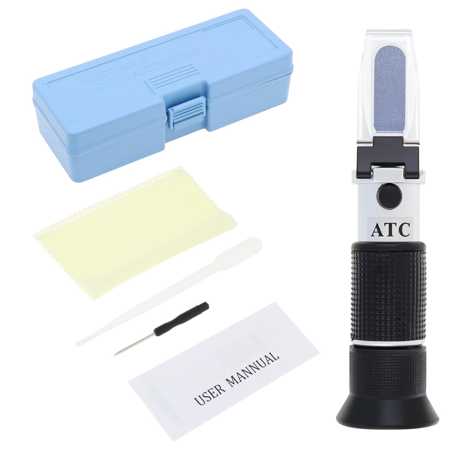 OriGlam 4-in-1 Car Adblue Urea Refractometer Battery Fluid Ethylene Propylene Glycol ATC