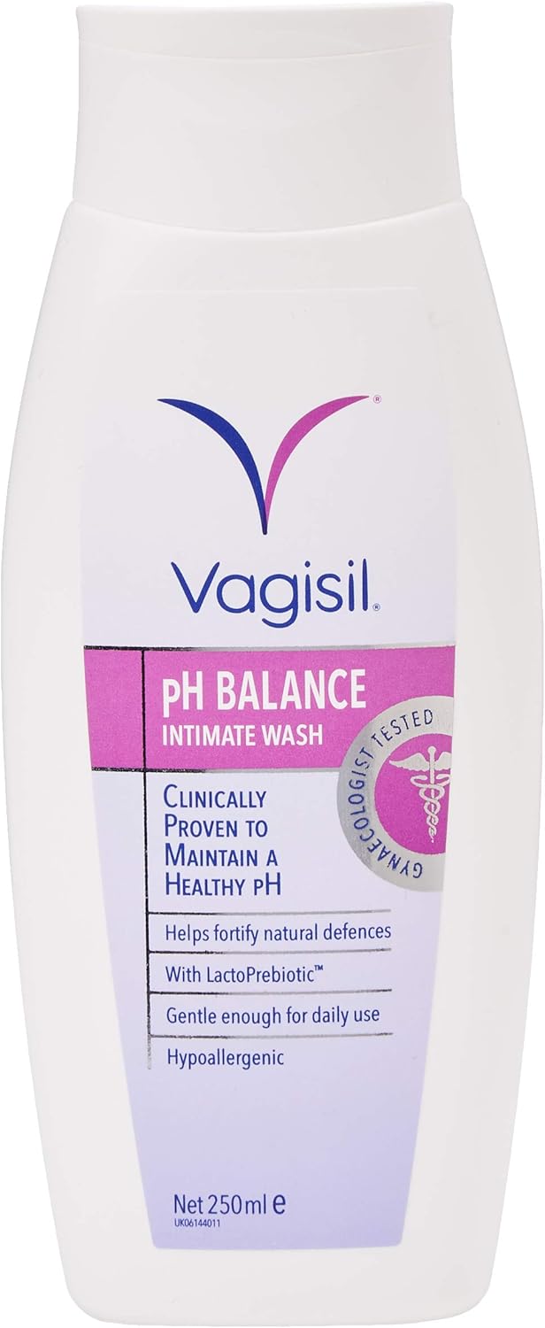 VAGISIL pH Balance Intimate Wash for Women, Daily External Feminine Hygiene with LactoPrebiotic, Helps Fortify Natural Defences, 250 ml