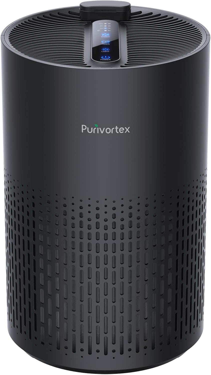 Purivortex Air Purifiers for Home, Quiet HEPA Air Filter for Pollen, Smoke, Dust, Pet Dander, Odor, Hair, Covers Up to 880 Sq Ft (Model: AC400 Black with Fragrance Sponge)