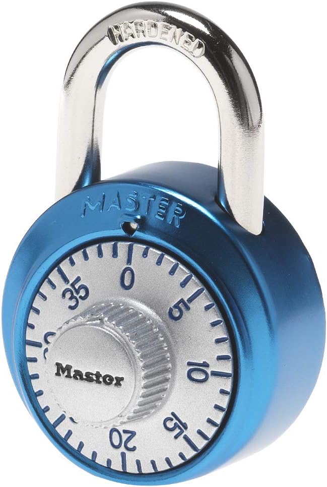 Master Lock 1561DAST Locker Lock Combination Padlock, 1 Pack, Colors May Vary