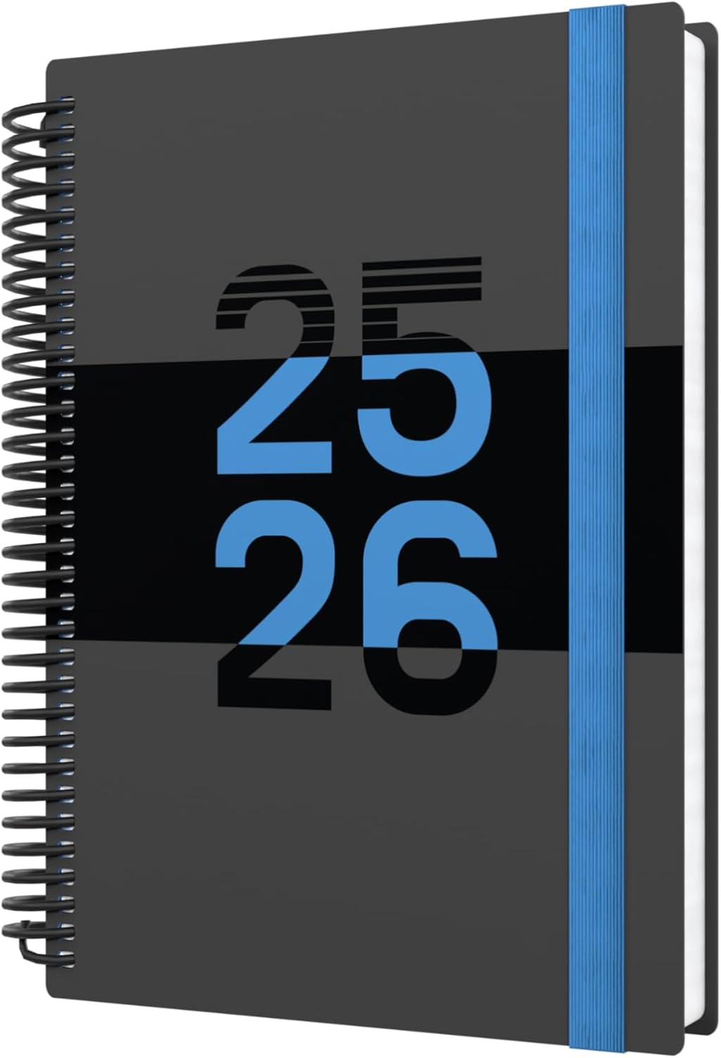 Collins 'Delta' 14 Month Mid/Academic Year Planner, July 2025-August 2026 - FP51M.60-2526 -Day-to-Page Appointments Diary, A5 Wiro Bound Cover, Blue