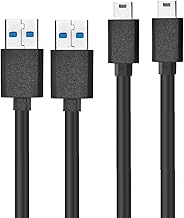 Ti84 Plus ce Charger Cable, 2Pack 3 Feet Charger Cord for Texas Instruments TI-Nspire CX and TI-Nspire CX CAS, TI 84 Plus C Silver Edition, and TI 84 Plus CE Graphing Calculators