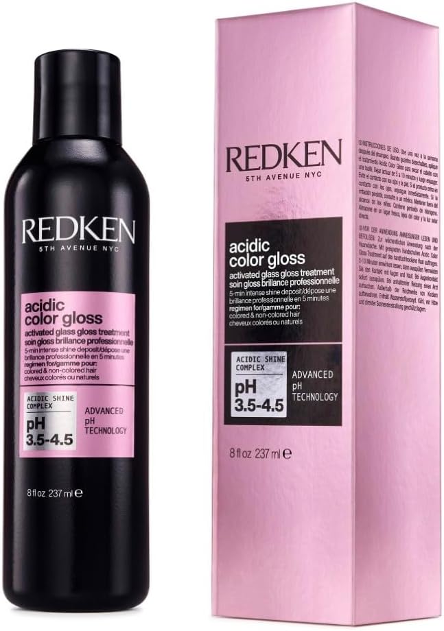REDKEN Acidic Color Gloss Activated Glass Gloss Treatment, Hair Gloss Treatment for Glass-Like Shine 237ml