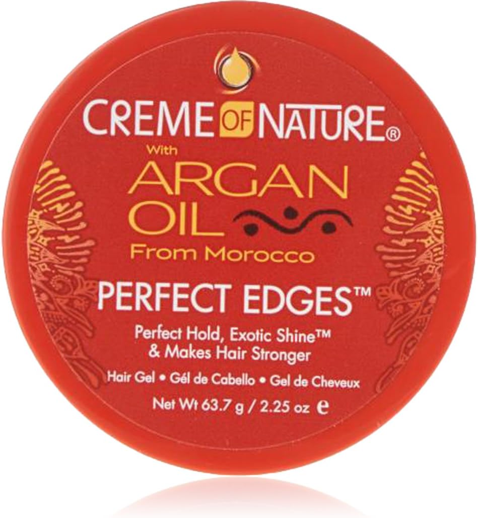 Creme of Nature Argan Oil Perfect Edge Hair Gel 63.7 g, CNPED, 63.7 g (Pack of 1)