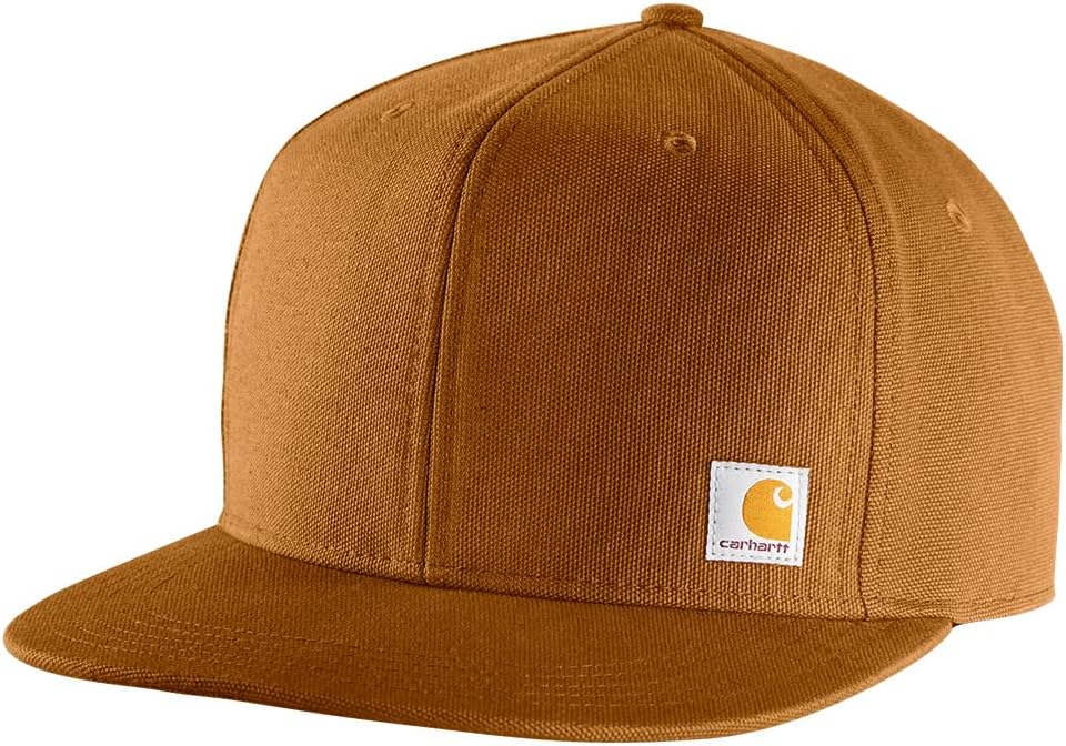 Carhartt Men's 106665 Firm Duck Flat Brim Cap