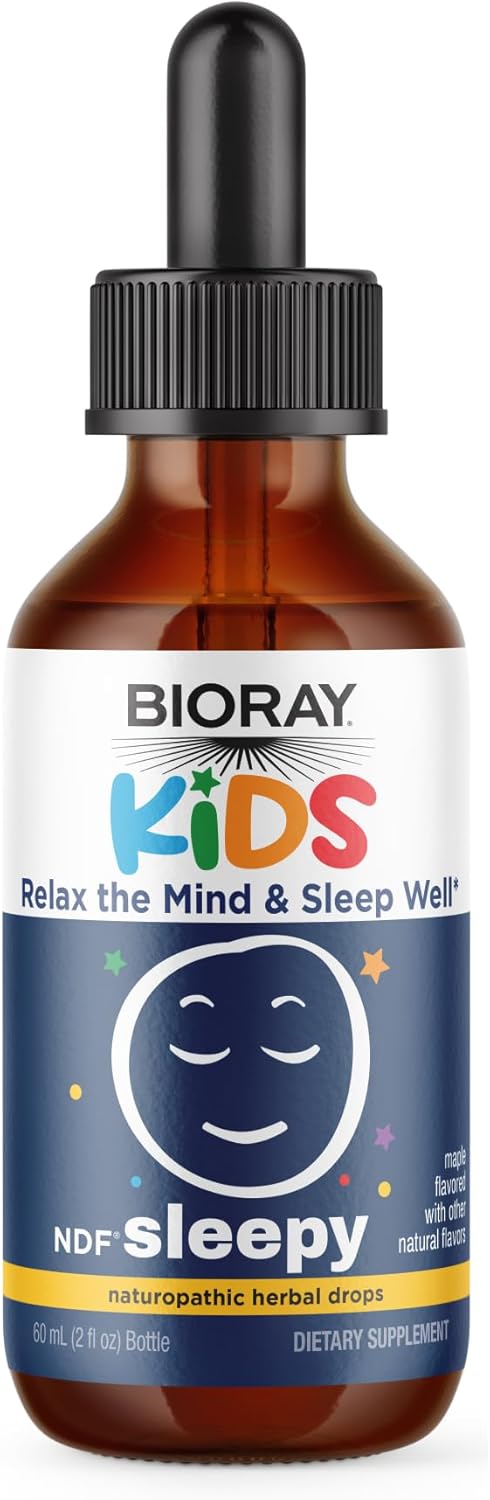 BIORAY Kids NDF, Maple - 2 fl oz - Through The Night - Non-GMO, Vegan, Gluten Free - 1-2 Month Supply