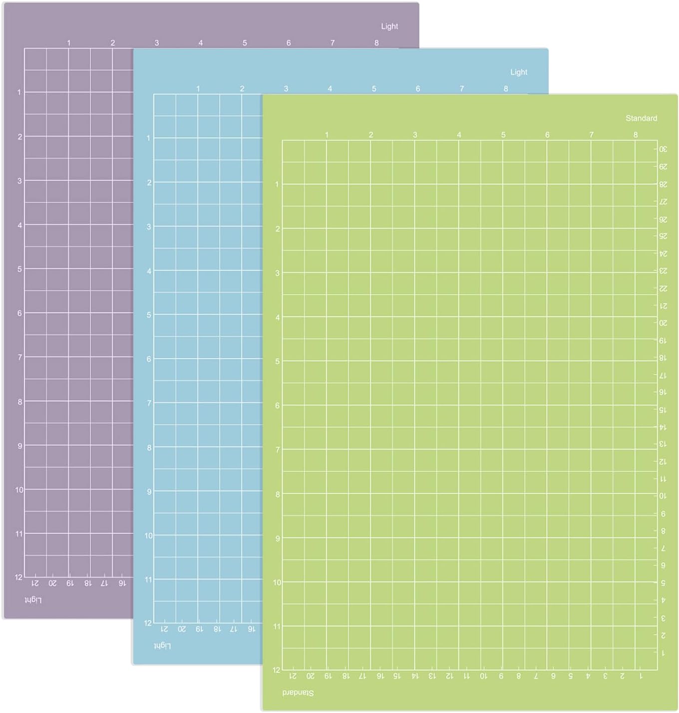 Cutting Mat 8.5x12in for Cricut Joy Xtra, StandardGrip, Light Grip, Strong Grip Reusable Cutting Mat for Crafts with Protective Film, Use with Cardstock, Iron On, Vinyl and More