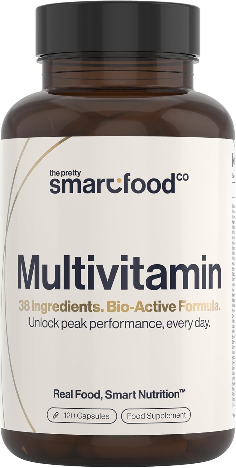 Powerful Multivitamins and Minerals - Multivitamin Tablets for Men & Women - Highly Bioavailable Vitamins & Minerals - 38 Ingredients & Herbal Extracts - 120 Easy to Swallow Capsules - Made in The UK