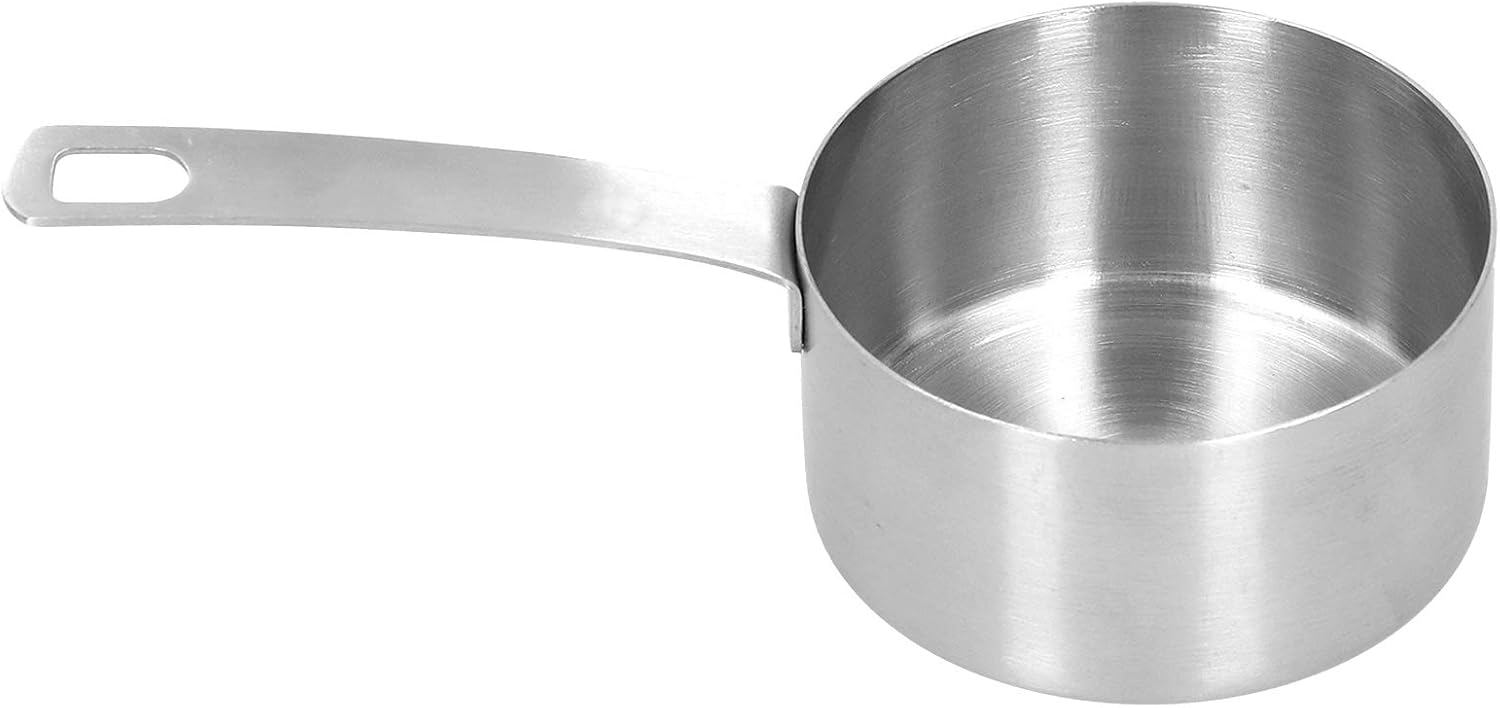 KENANLAN 304 Bake Stainless Steel Measuring Cup Kitchen with Scale Cooking Accessories (1/2cup)