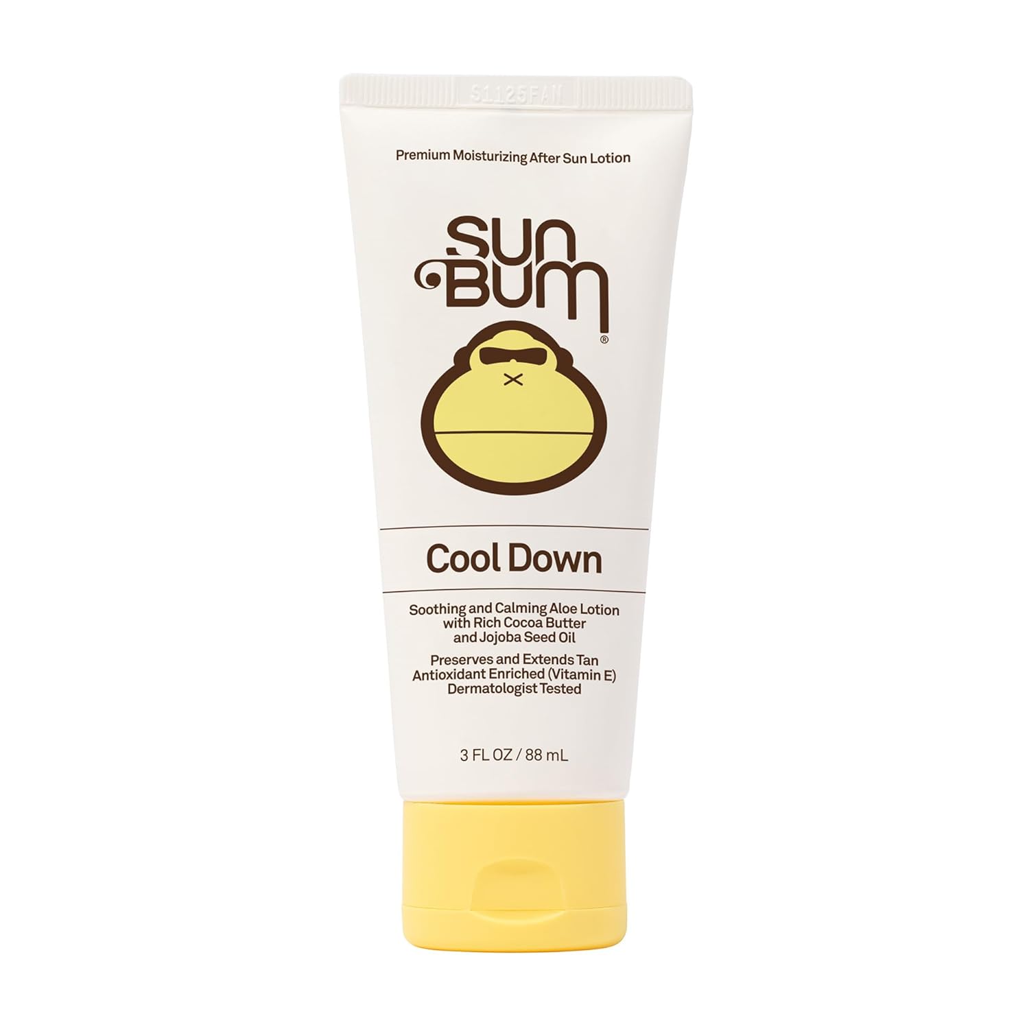 Sun Bum Cool Down Aloe Vera Lotion - Vegan After Sun Care with Cocoa Butter to Soothe and Hydrate Sunburn - Travel Size - 3 oz