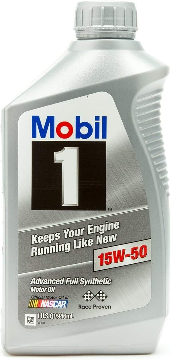 Mobil 1 Supersyn Fully Synthetic Motor Oil, 15W-50, quart (201)
