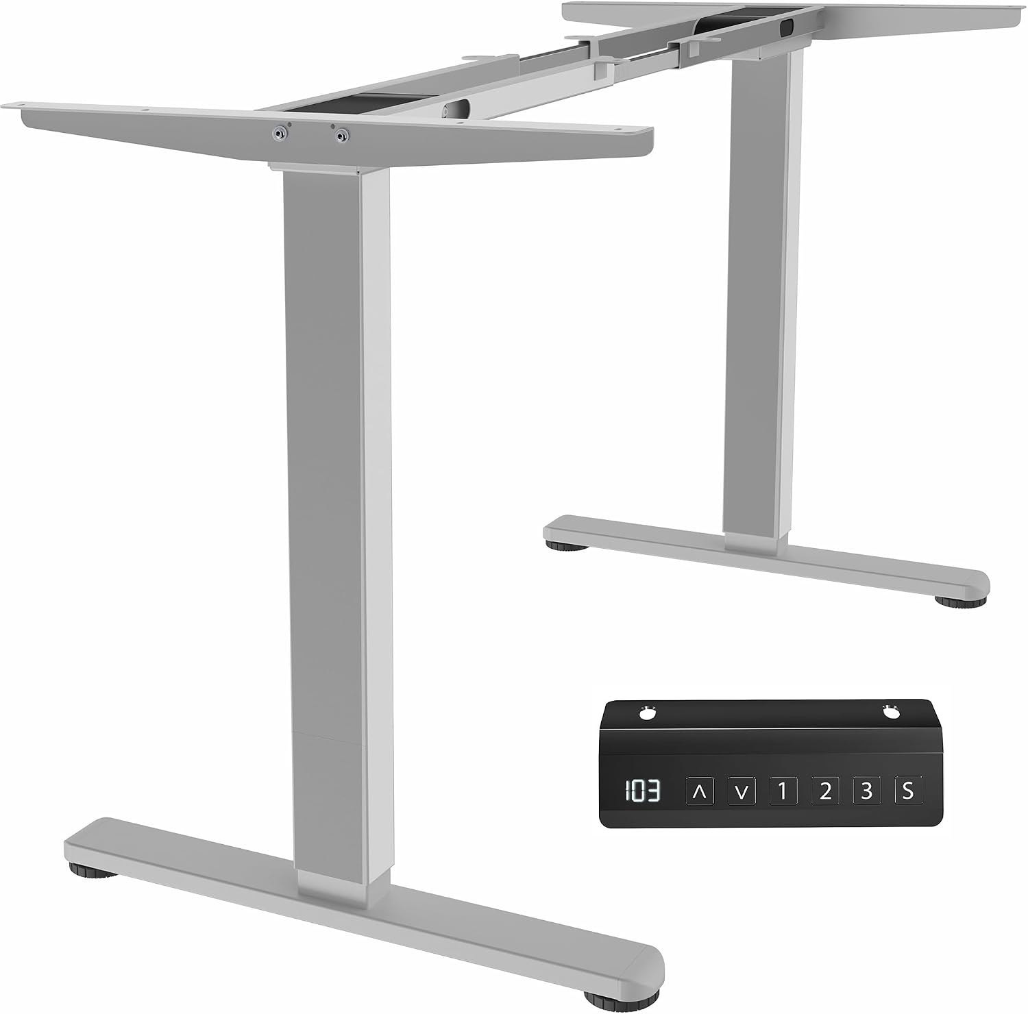 VIVO Electric Dual Motor Standing Desk Frame, Holds 220 lbs