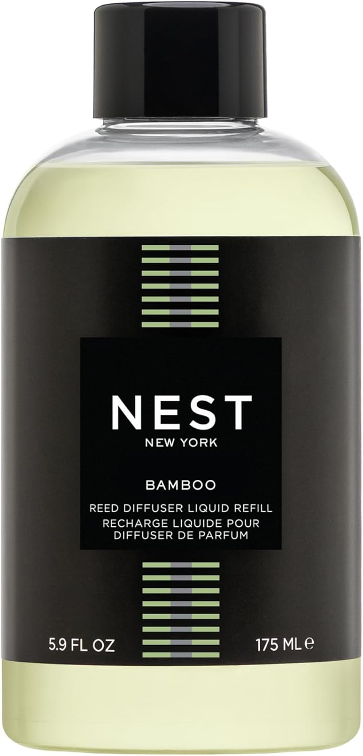 NEST New York Reed Diffuser Liquid Refill, Bamboo - 5.9 fl oz - Fragrance for Up to 90 Days - Flame Free