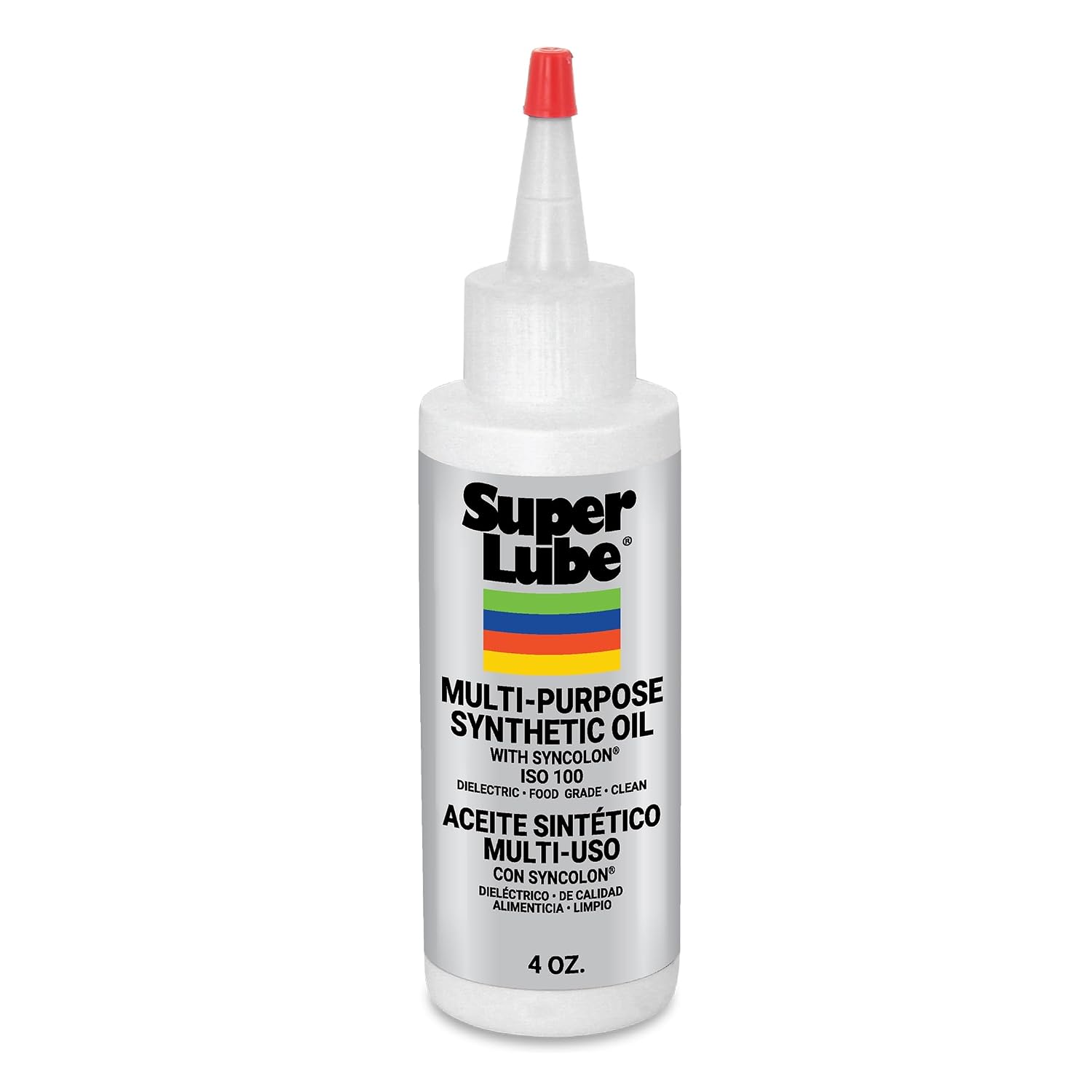 Super Lube Multi-Purpose Synthetic Oil w/Syncolon - Waterproof - NSF Rated - Industrial Grade - 3D Printer, Tool & Maintenance Use - Translucent White - Bottle - 4 oz (51004)