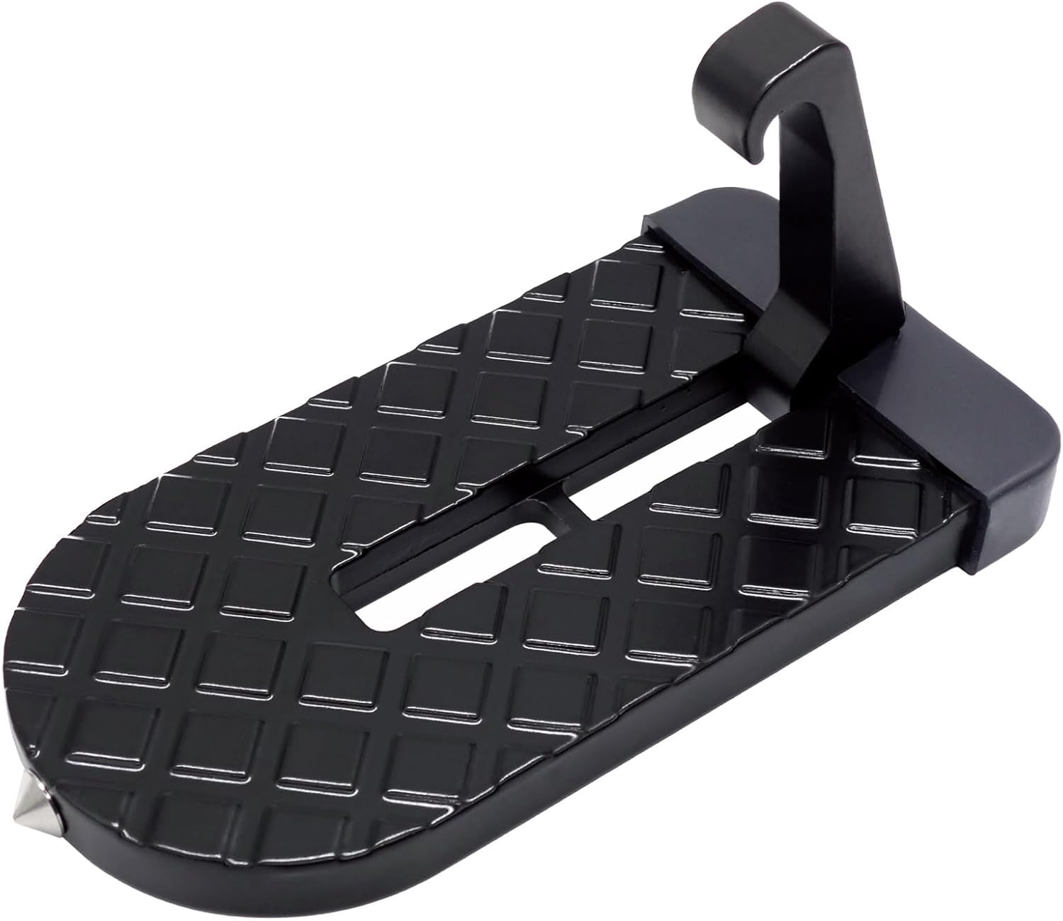 Car Door Step, Universal Fit Car Roof Access, Folding Aluminum Alloy Car Step, 400lbs Load Capacity, fits Most Cars, SUVs and Trucks (Black)