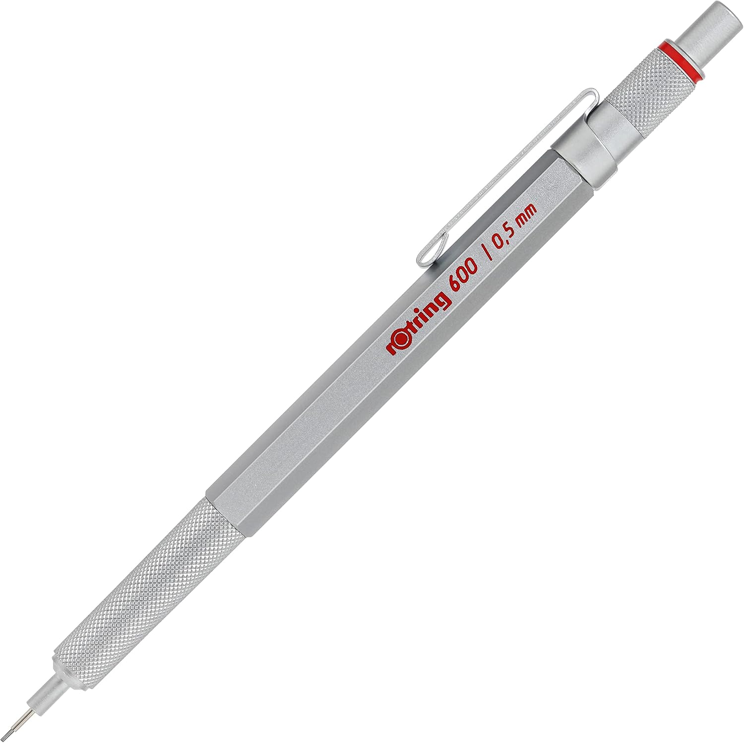 rOtring 600 Mechanical Pencil, 0.5 mm, Silver Barrel (1904445)