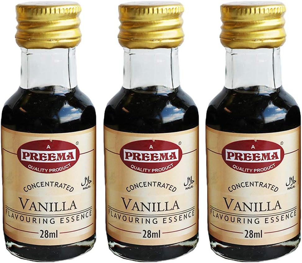 3 x 28ml Vanilla Essence Concentrated Flavouring