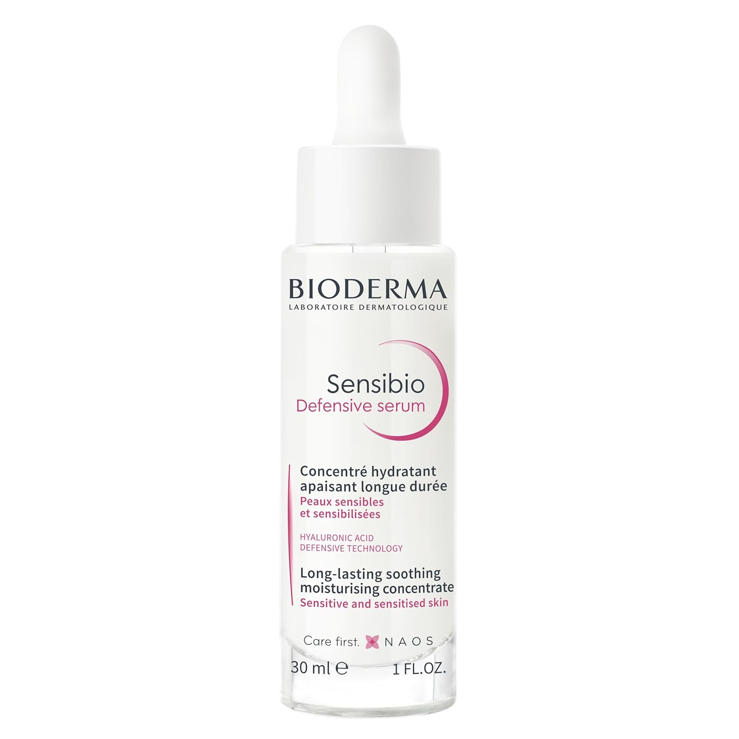 Bioderma Sensibio Defensive Serum, Long-Lasting Soothing Moisturizing Concentrate for Sensitive Skin, 30ml