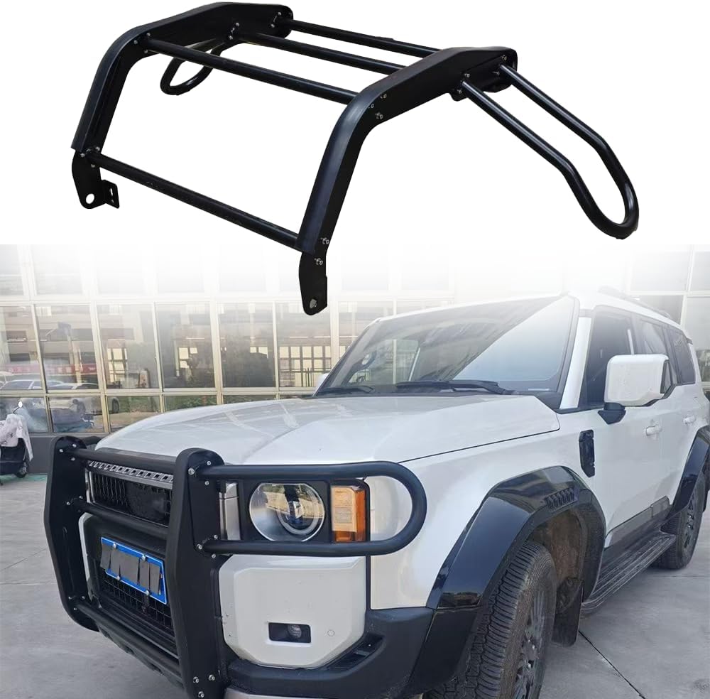 Front Bumper Grille Bull Guard Bar Fits for Toyota Land Cruiser Prado LC250 2024 2025 2026 Steel Front Bumper Iron Nudge Bars