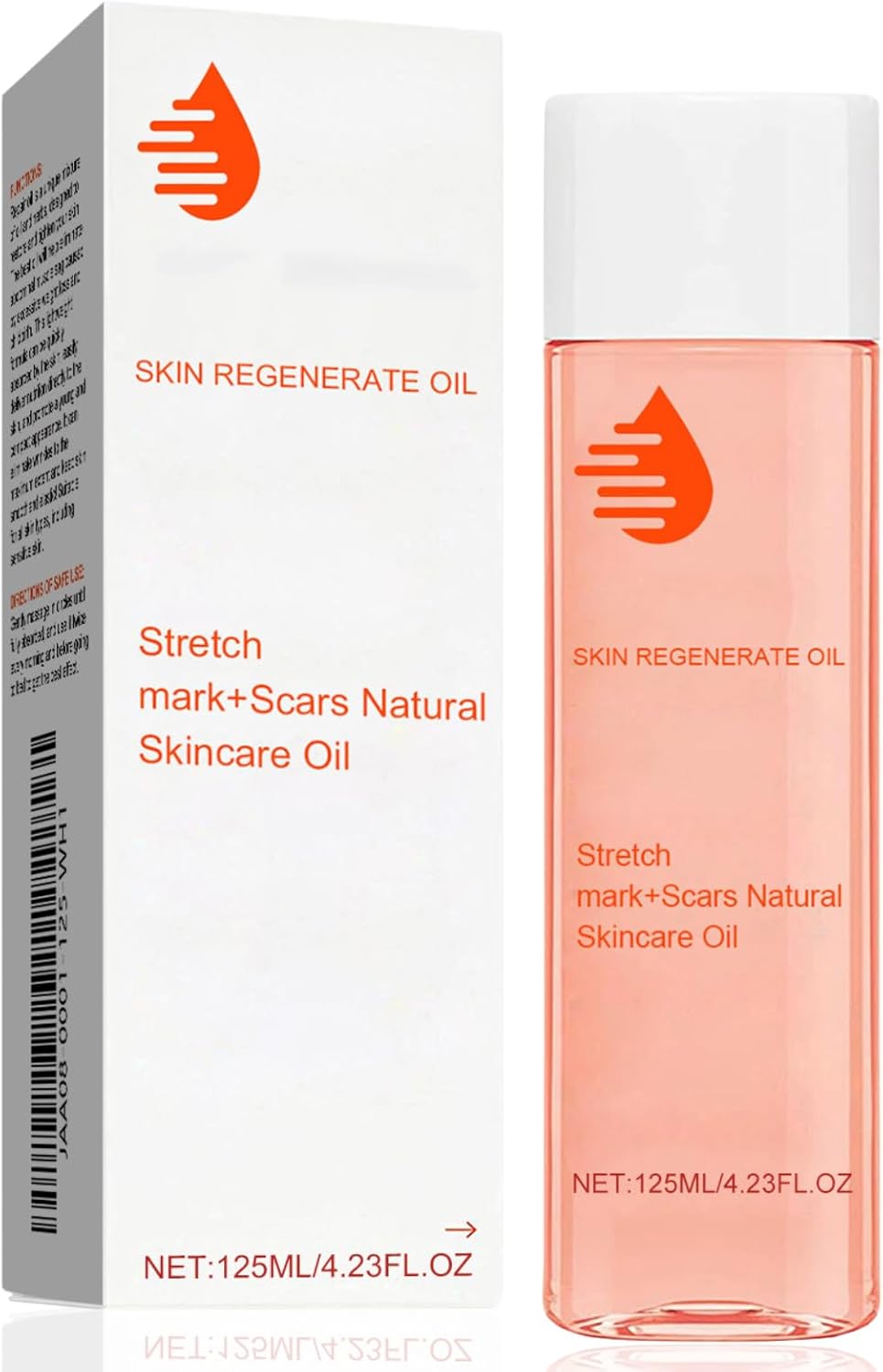 Scar Treatment Oil - Boosts Collagen for Skin Lifting, Stretch-Marks & Uneven Skin Tone - 125ml for Hands, Neck, Back, Feet, and Leg (1 PC)