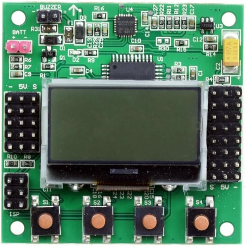 Agwuoetr KK 2.1.5 LCD Multirotor Flight Control Board KK2.1.5 Newest V1.19S1 OpenAeroVTOL 1.6 Quadcopter KK2 6050 MPU 644PA Easy Install Easy to Use (B)