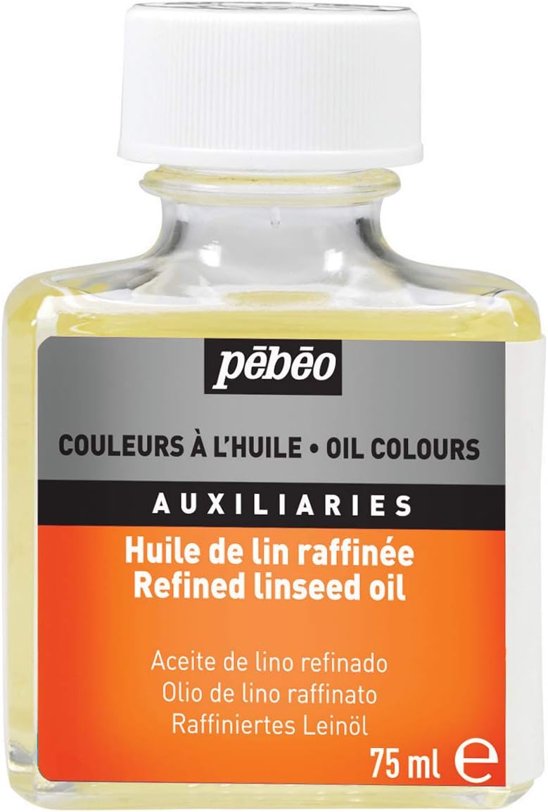 Pebeo 650101 75 ml Refined Linseed Oil, Transparent
