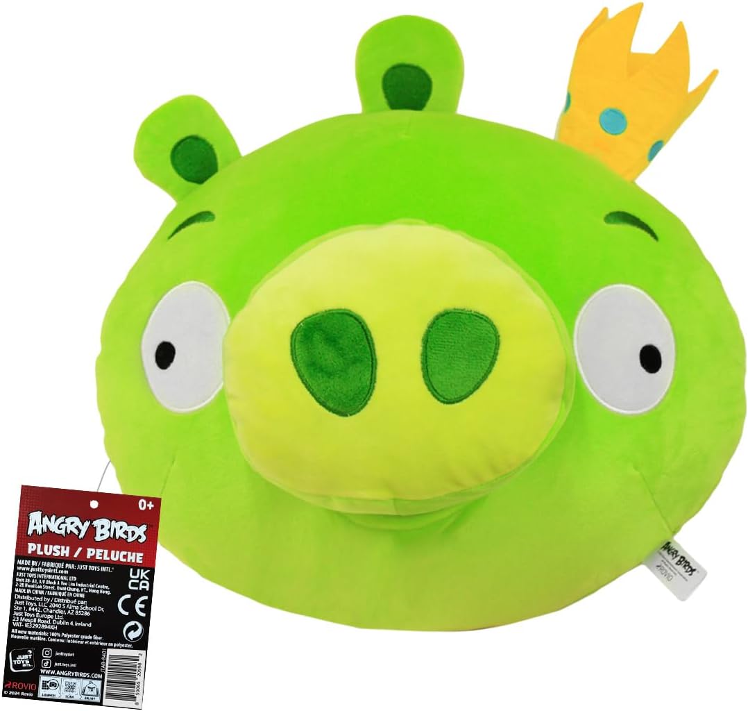 Just Toys – Angry Birds King Pig Plush, 15 Inch Mega Size Stuffed Animal
