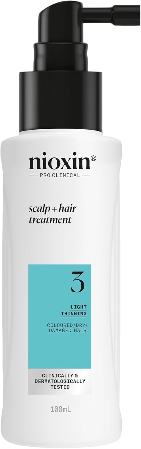 Nioxin System 3 - Hair Thickening System For Damaged Hair with Light Thinning - Biotin & Niacinamide - Shampoo, Conditioner, Serum