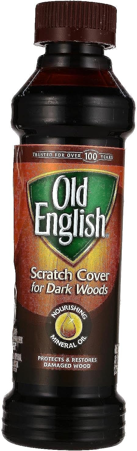 Old English 75144 Scratch Cover For Dark Woods, 8oz Bottle, Wood Polish