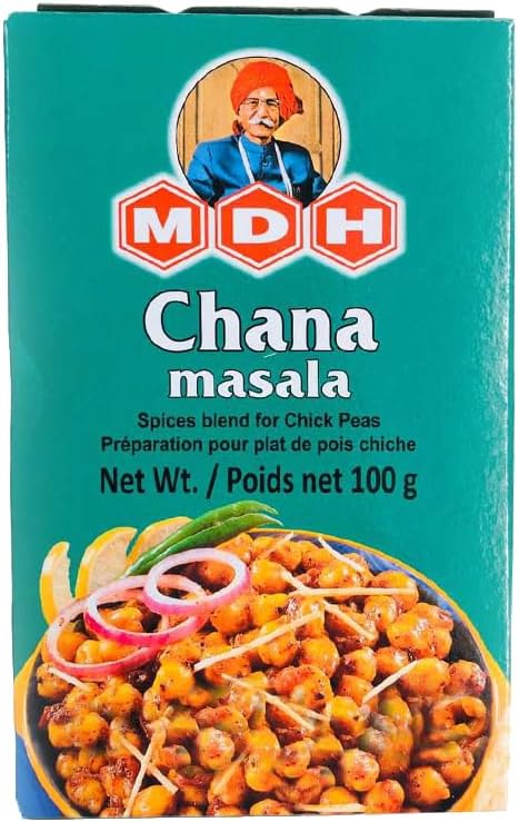 MDH Chana Masala | 100G | Vegan | No Added Sugar | Zero added Colours | No Preservatives | Healthy Delicious | Indain Origin