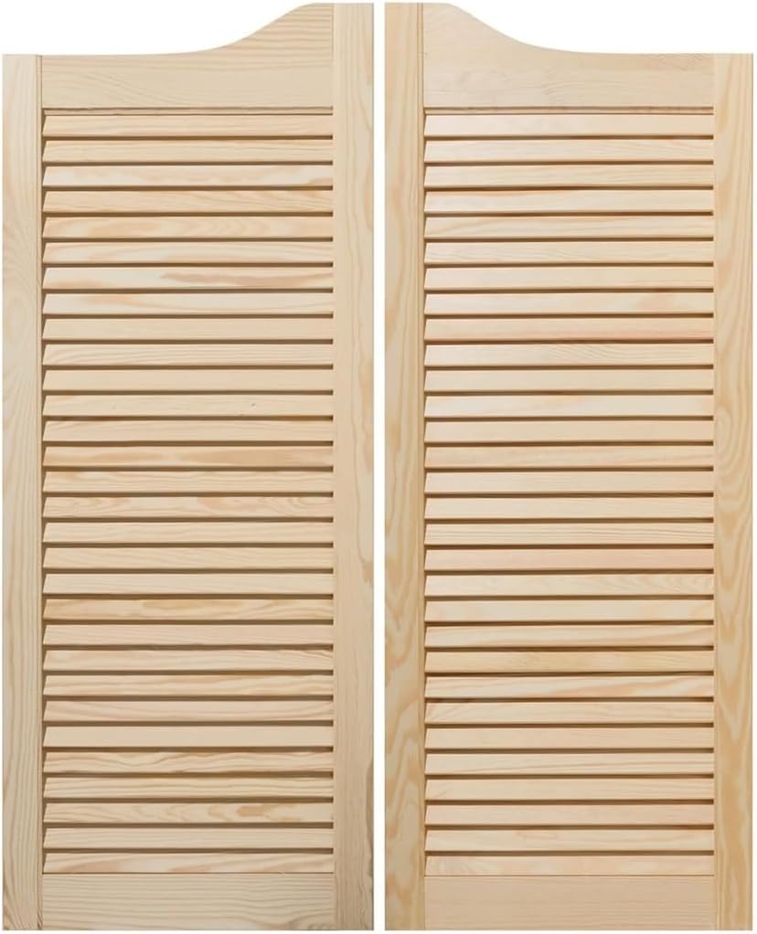 Bortaberg Saloon Doors Set of 2 (Left and Right) - 100x80 cm - Ideal for Cafes, Bars, and Home Interiors (Natural 1000mm (39'') x 800mm (31.5'')