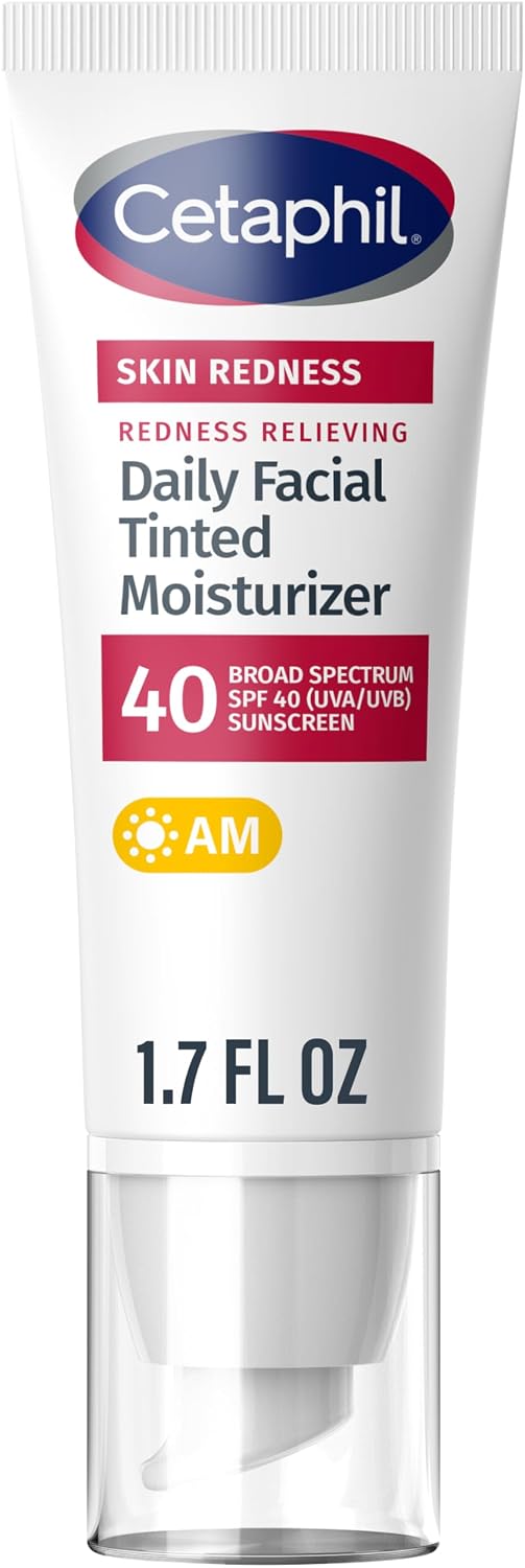 Redness Relieving, Daily Facial Tinted Moisturizer, SPF 40, 1.7 fl oz (50 ml), Cetaphil